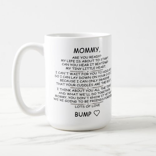 Personalized Mommy To Be from Baby Bump Coffee Mug