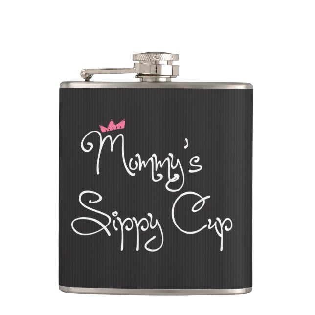 Personalized Mommy's Sippy Cup Flask (Front)