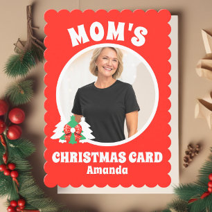 Personalized Mom's Photo Christmas Holiday Card