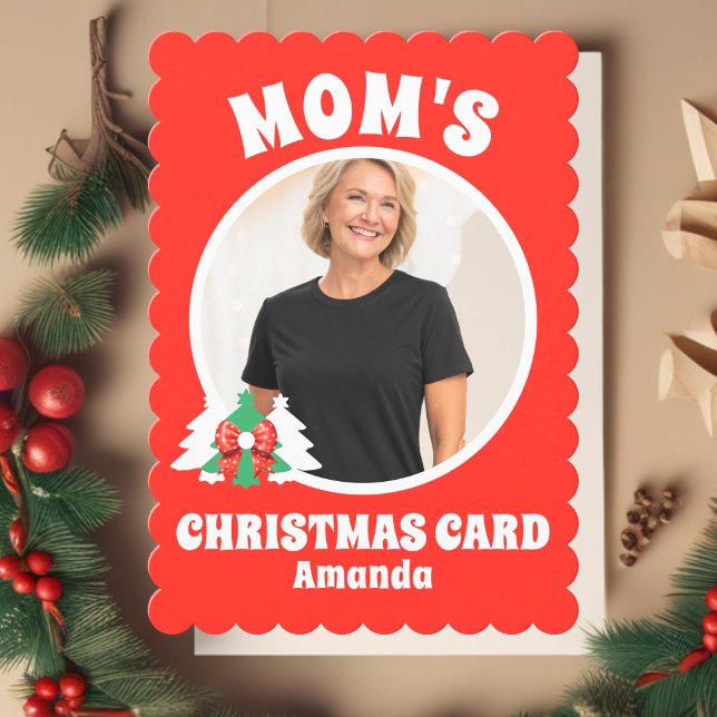 Personalized Mom's Photo Christmas Holiday Card (Creator Uploaded)