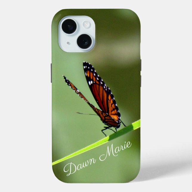 Personalized Monarch Butterfly - Phone Case (Back)