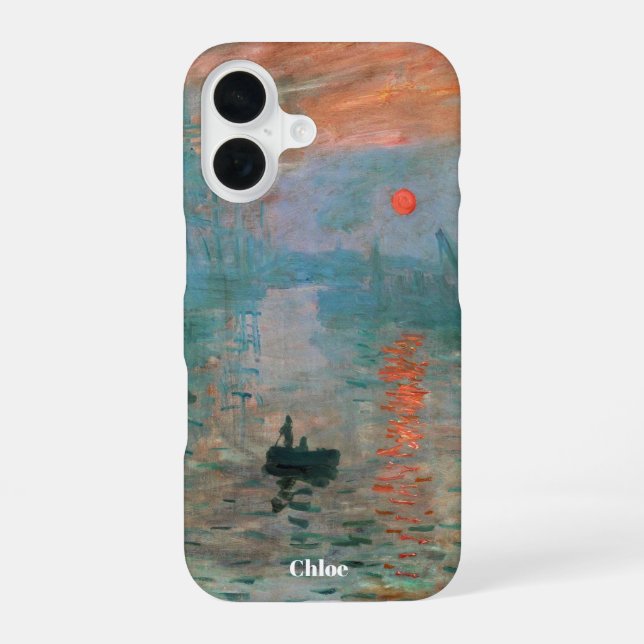 Personalized Monet Art Gift For Her iPhone Case (Back)