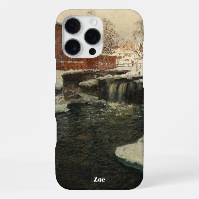 Personalized Monet Landscape iPhone Case (Back)