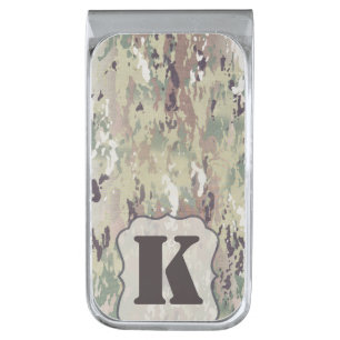 Personalized Money Clip Army OCP Camo Uniform Camo