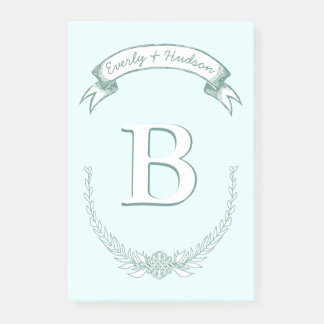 Personalized Mongram Post-it® Notes