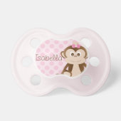 Personalized Monkey Baby Pacifier (Front)