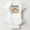 Personalized Monkey Infant Creeper, White