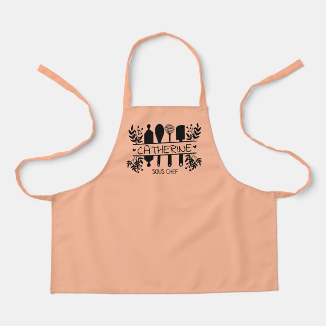 Personalized Monogram All-Over Print Apron (Front)