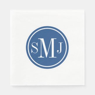 Personalized Monogram and Classic Blue