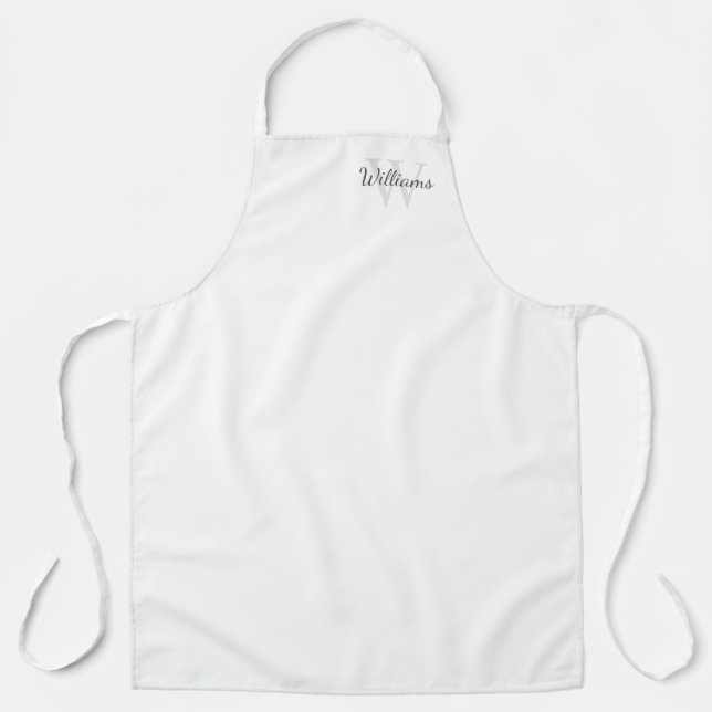 Personalized Monogram and Name Apron (Front)