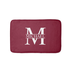 Personalized Monogram and Name Bath Mat