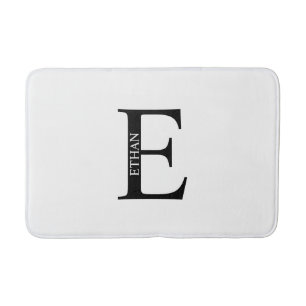 Personalized Monogram and Name Bathroom Mat
