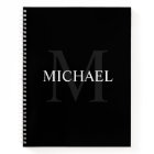 Personalized Monogram and Name Black