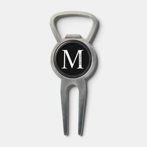 Personalized Monogram and Name Bottle Opener Divot Tool