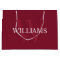 Personalized Monogram and Name Burgundy Red