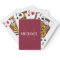Personalized Monogram and Name Burgundy Red