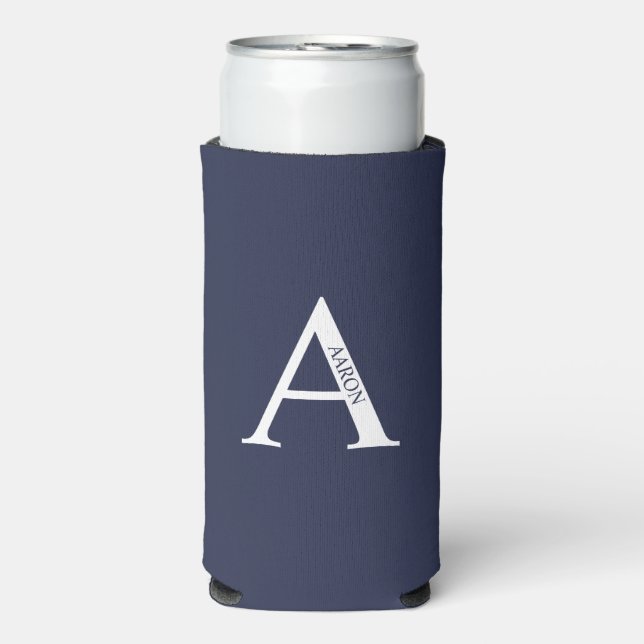 Personalized Monogram and Name Can Cooler (Seltzer Front)