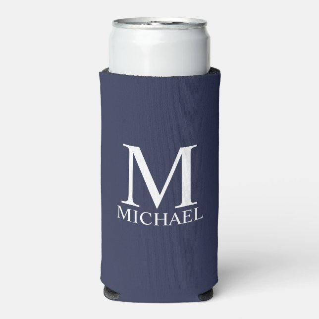 Personalized Monogram and Name Can Cooler (Seltzer Front)