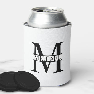 Personalized Monogram and Name Can Cooler