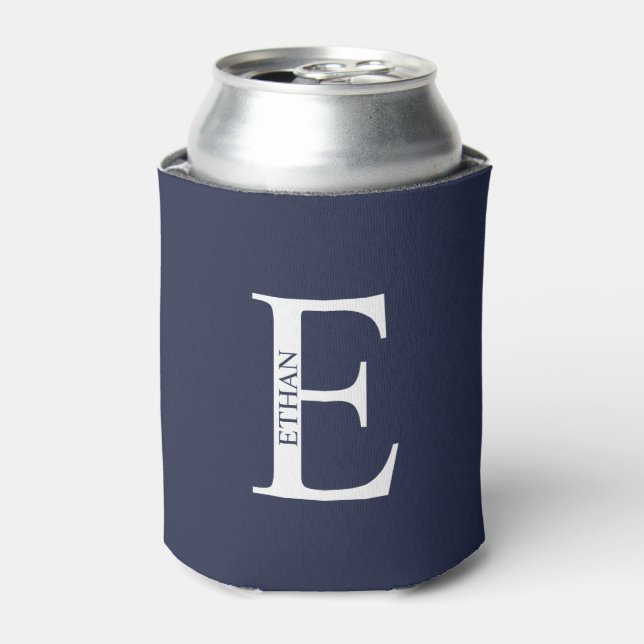 Personalized Monogram and Name Can Cooler (Can Front)