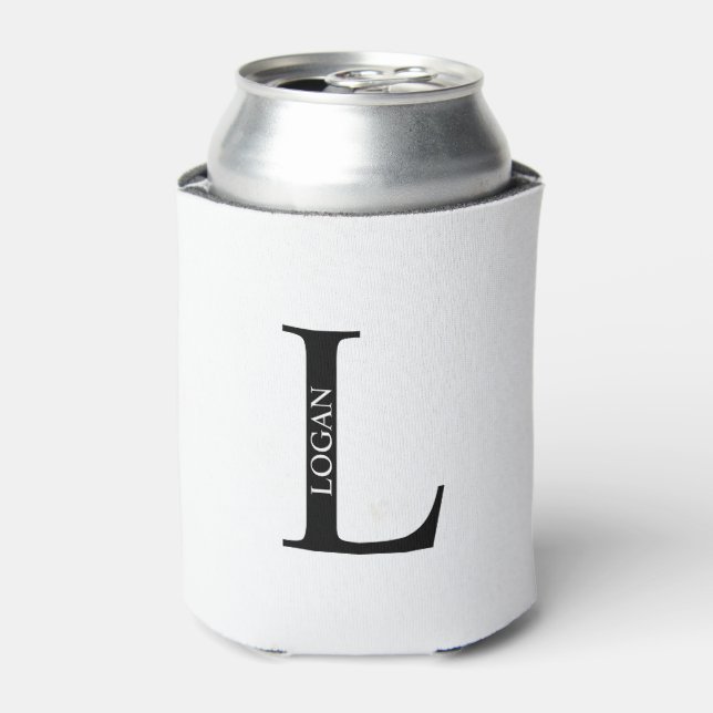 Personalized Monogram and Name Can Cooler (Can Front)