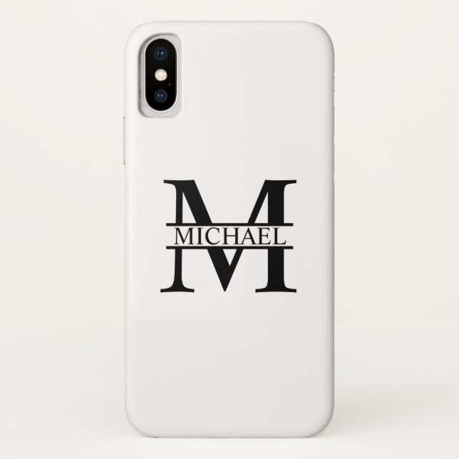 Personalized Monogram and Name Case-Mate iPhone Case (Back)