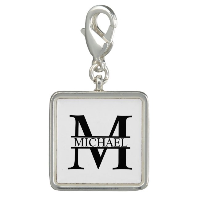 Personalized Monogram and Name Charm (Front)
