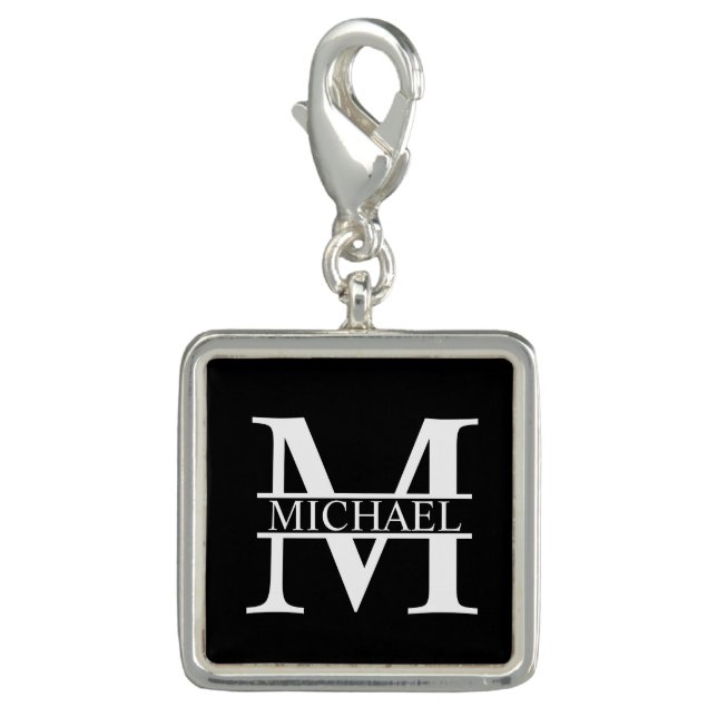 Personalized Monogram and Name Charm (Front)
