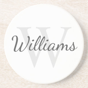 Personalized Monogram and Name Coaster