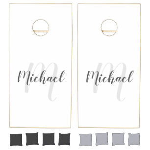 Personalized Monogram and Name Cornhole Set