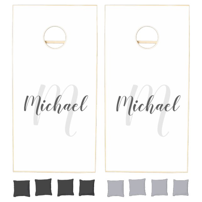 Personalized Monogram and Name Cornhole Set (Set)