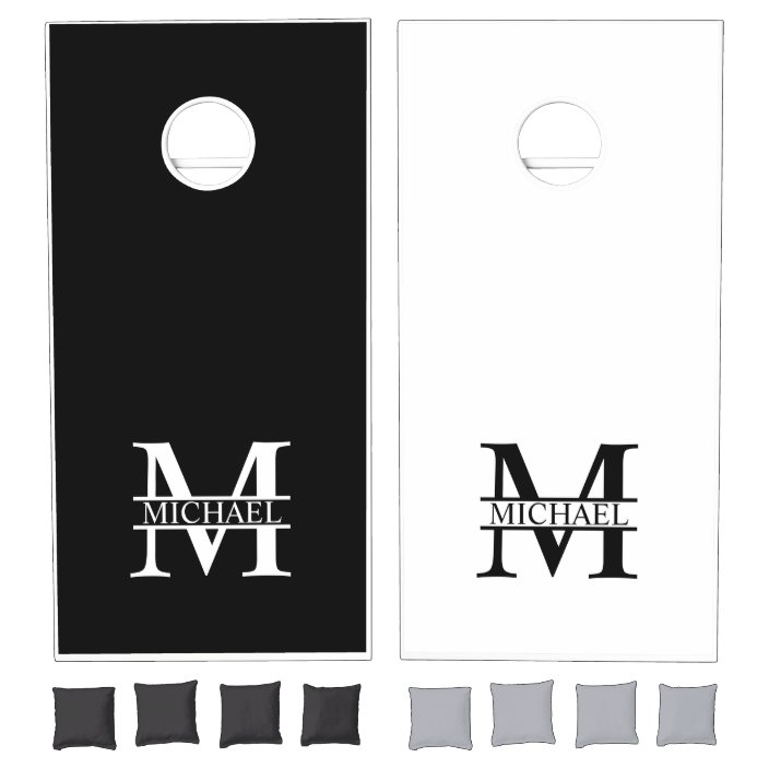Personalized Monogram and Name Cornhole Set