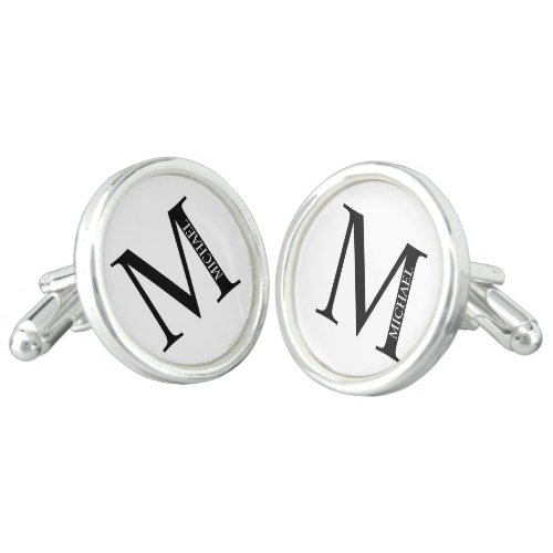 Personalized Monogram and Name Cufflinks