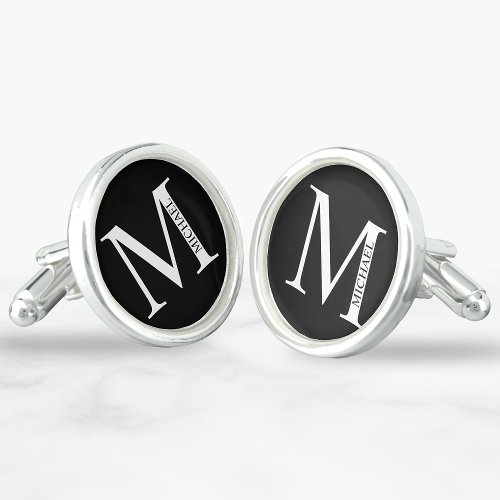 Personalized Monogram and Name Cufflinks