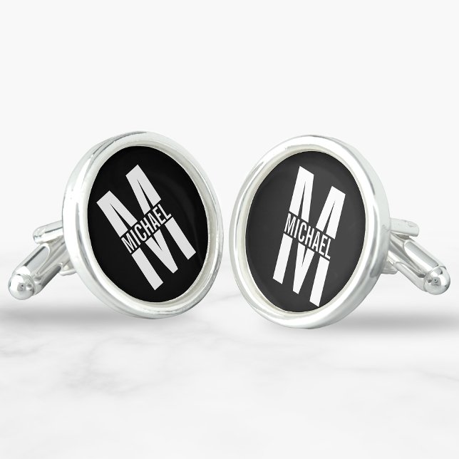 Personalized Monogram and Name Cufflinks (Creator Uploaded)