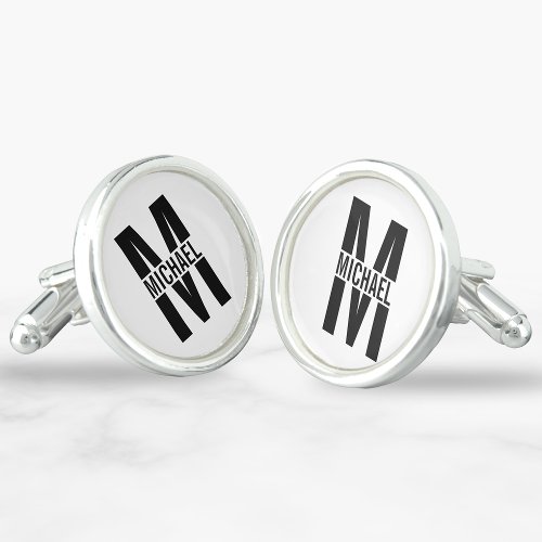 Personalized Monogram and Name Cufflinks
