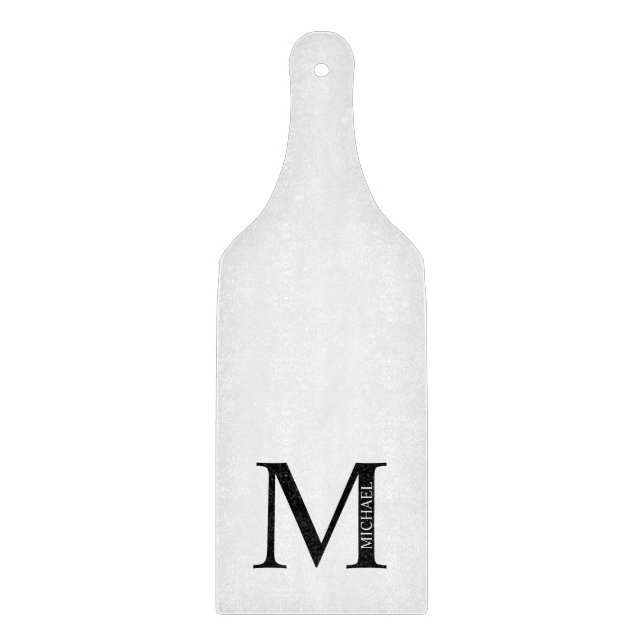 Personalized Monogram and Name Cutting Board (Front)