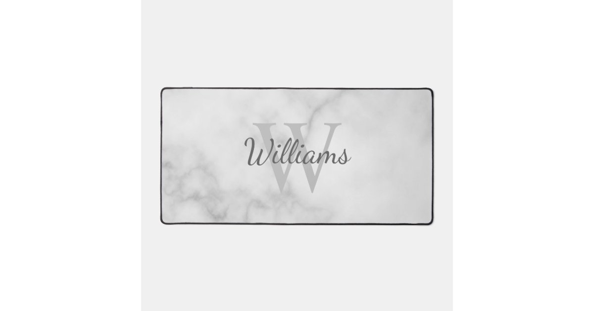 Personalized Monogram and Name Desk Mat | Zazzle