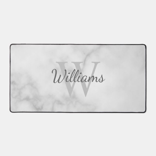 Personalized Monogram and Name Desk Mat (Front)
