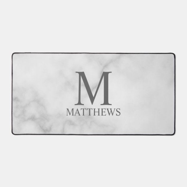 Personalized Monogram and Name Desk Mat (Front)