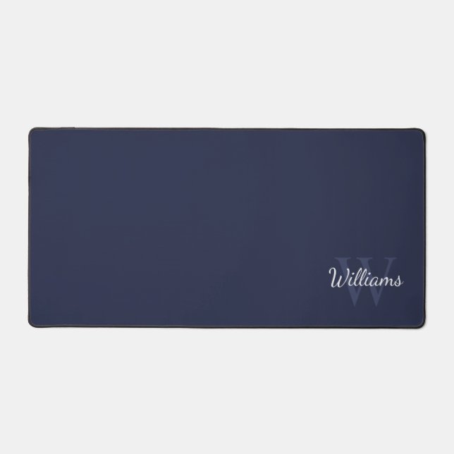 Personalized Monogram and Name Desk Mat (Front)