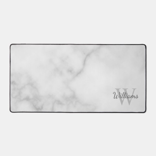 Personalized Monogram and Name Desk Mat (Front)