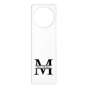 Personalized Monogram and Name Door Hanger