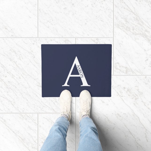 Personalized Monogram and Name Doormat (Indoor)