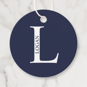 Personalized Monogram and Name Favor Tags