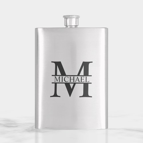 Personalized Monogram and Name Flask