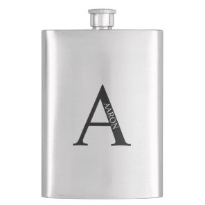 Personalized Monogram and Name Flask