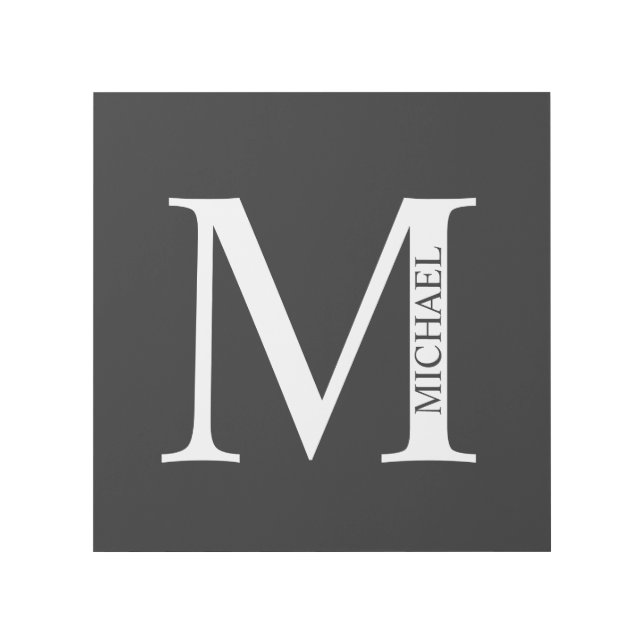 Personalized Monogram and Name Gallery Wrap (Front)