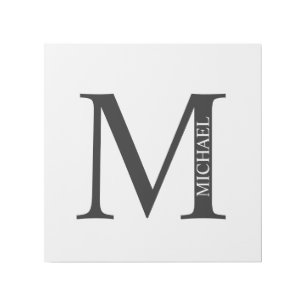 Personalized Monogram and Name Gallery Wrap