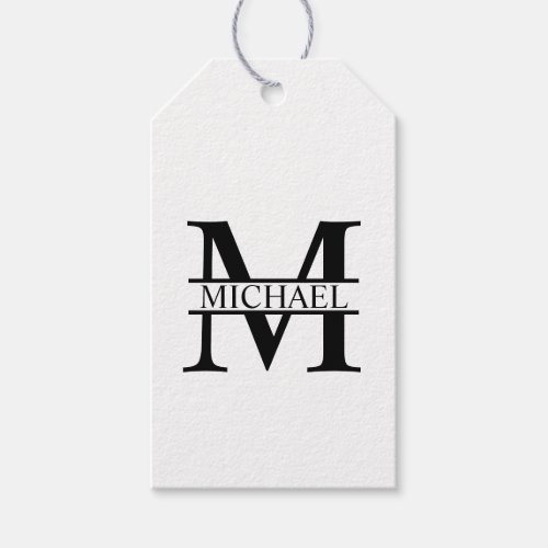 Personalized Monogram and Name Gift Tags